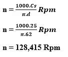 Rumus Menentukan Kecepatan Putaran Mesin Bubut Adalah
